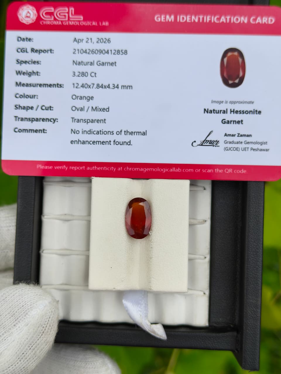 Hessonite Garnet